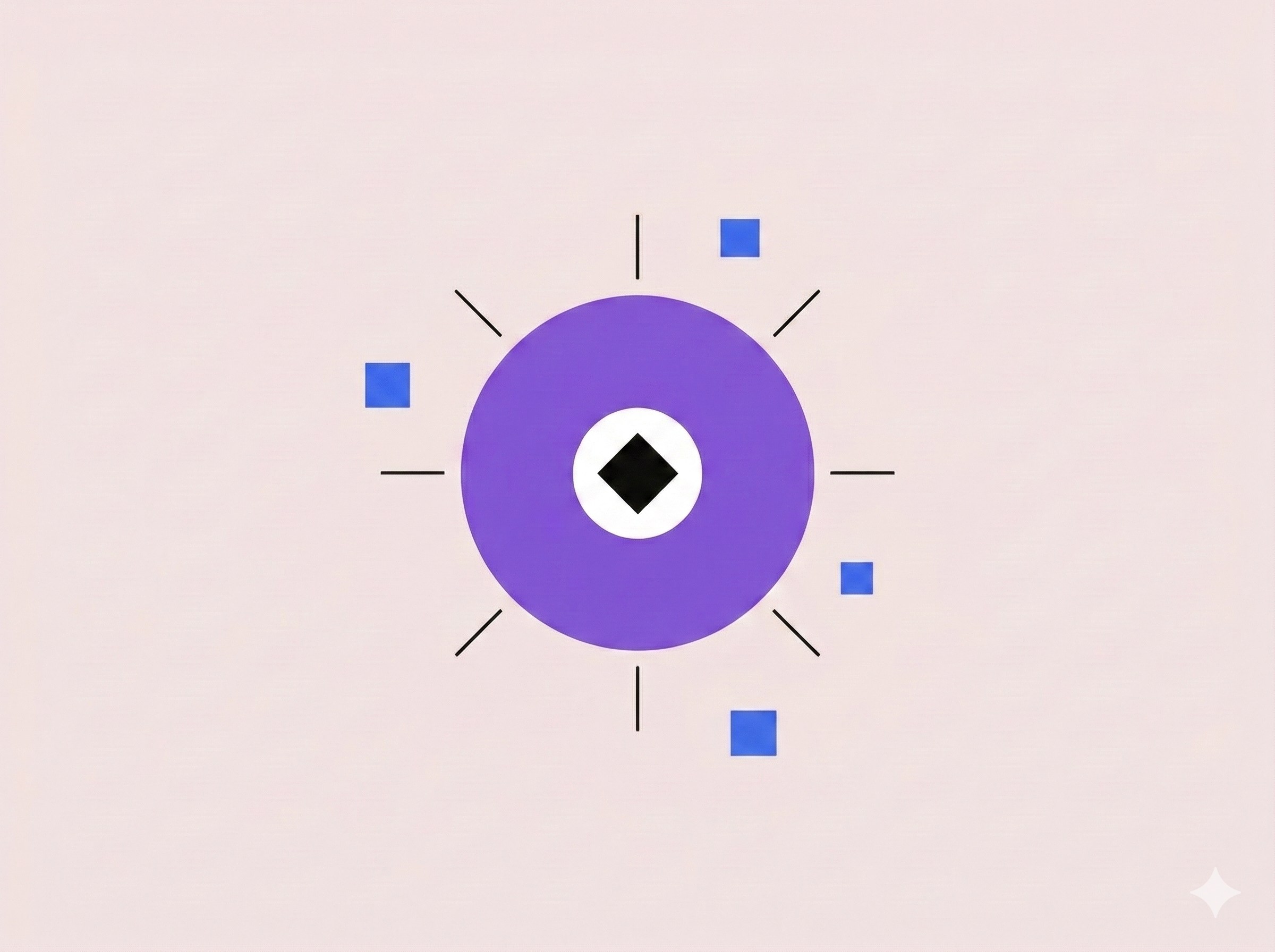 Abstract geometric illustration representing unlinkable keys per service